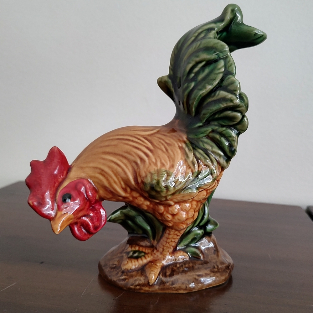 Rooster Statue MCM French Kitchen Rustic Country Farmhouse